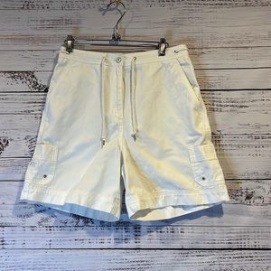 Lauren Ralph Lauren White Cargo‎ Shorts Size 8